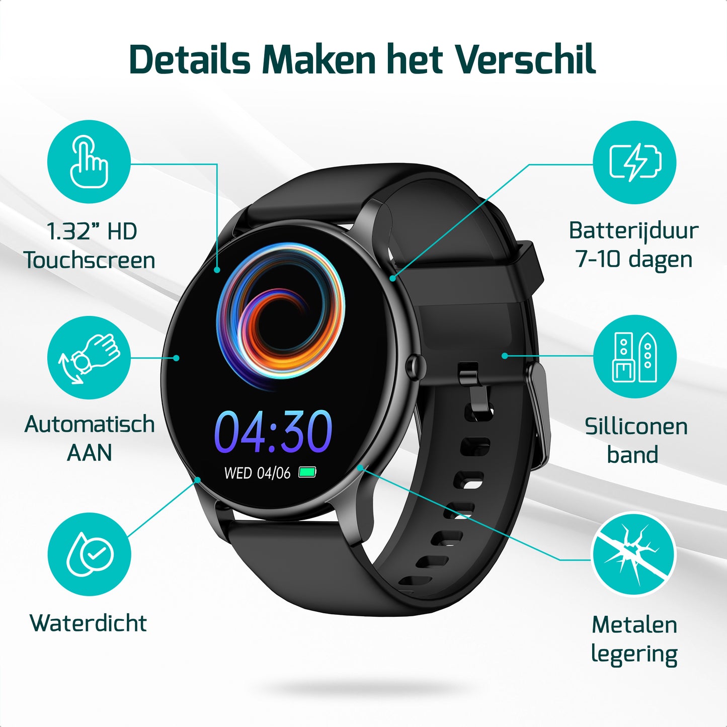 Sporthorloge - Smartwatch - Activity Tracker - GPS