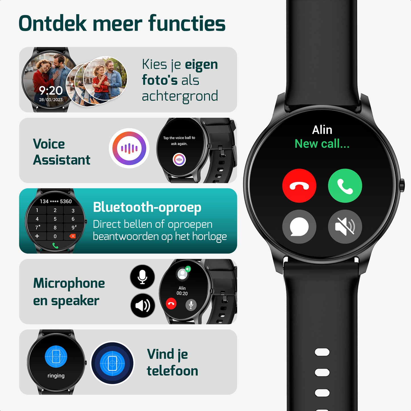 Sporthorloge - Smartwatch - Activity Tracker - GPS