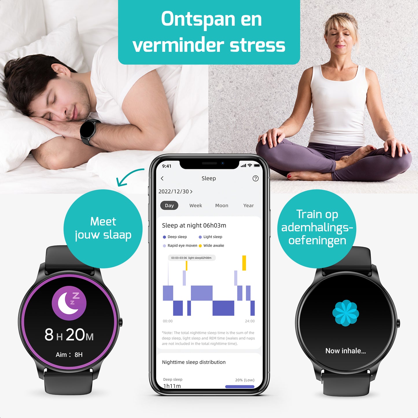 Sporthorloge - Smartwatch - Activity Tracker - GPS