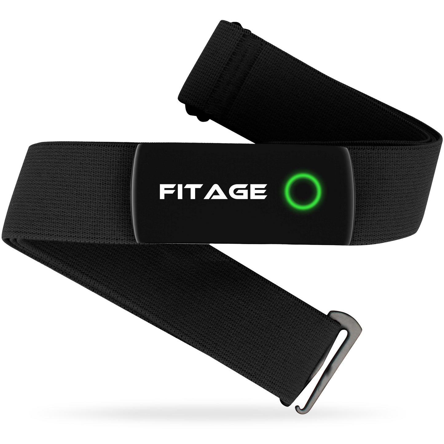 Hartslagmonitor band met Bluetooth en ANT+ sensor, ideaal voor sporters die hun hartslag willen bijhouden.