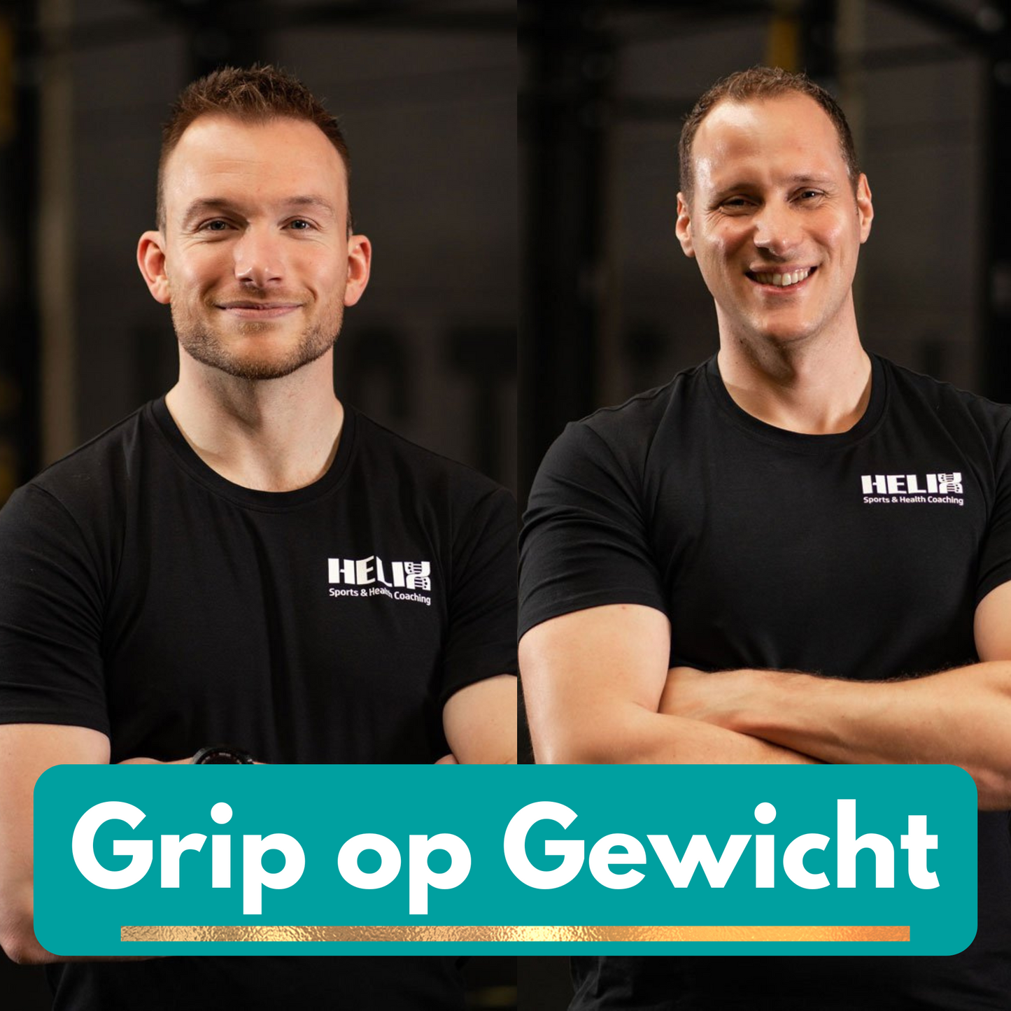 Grip op Gewicht Goud van FITAGE en Helix Sports & Health Coaching, gericht op gezonde levensstijl en gewichtsbeheersing.