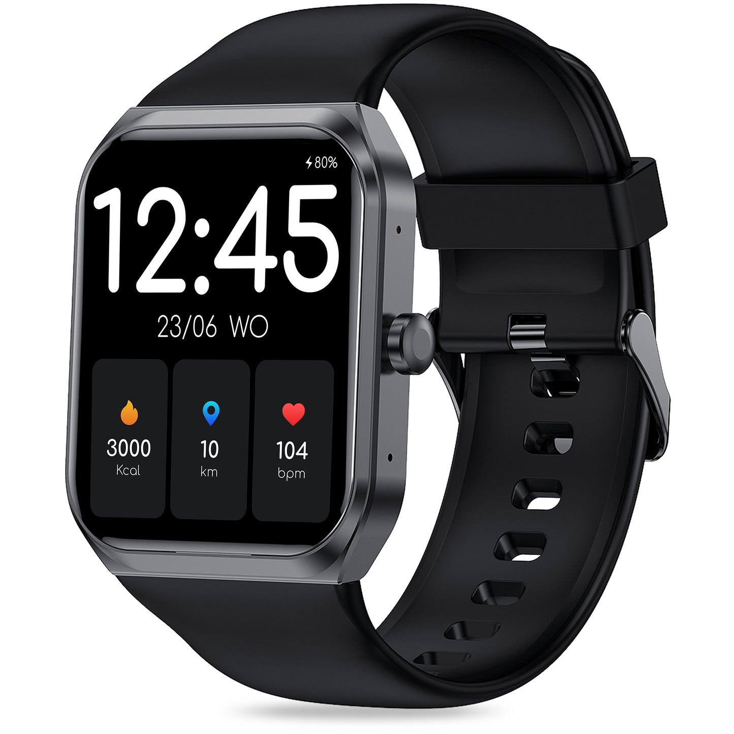 Slimme horloge met stappenteller en activiteitsmonitor voor dames en heren, ideaal voor een actieve levensstijl.