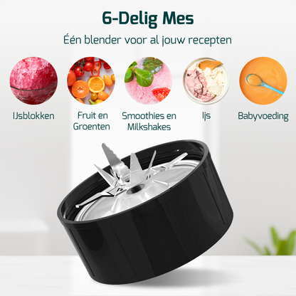 Smoothie Blender 8 Delig - 500w Smoothie Maker - 650ml Blender to Go