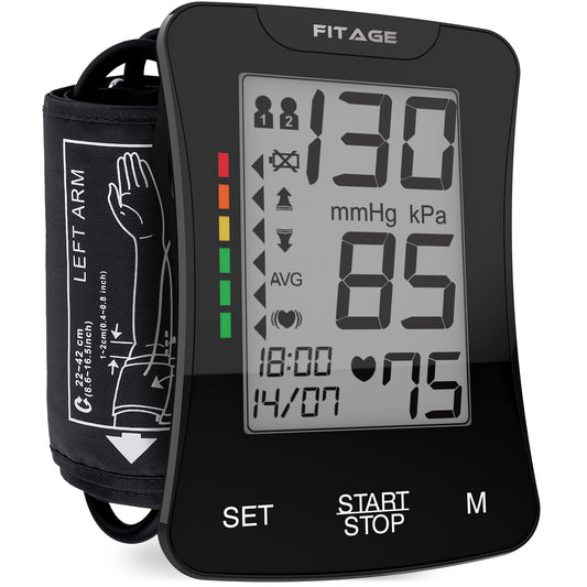 Medische Bovenarm Bloeddrukmeter - Bloeddrukmeters - Hartslagmeter - Blood Pressure Monitor - Omtrek manchet 22-42cm