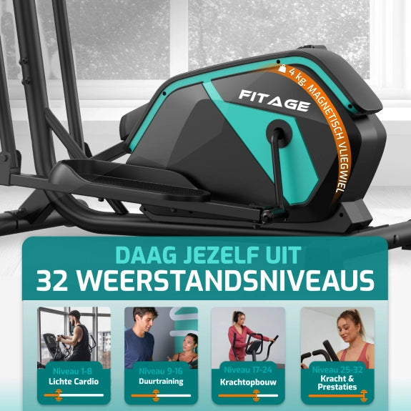 Crosstrainer voor Thuis, Aeriflo S100 Magnetische ellipstrainer met Crosstrainer voor Thuis, Aeriflo S100 Magnetische ellipstrainer met