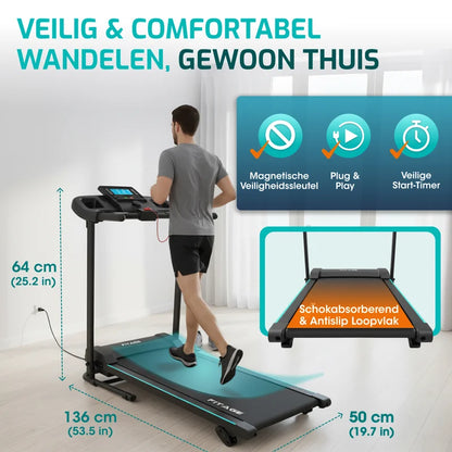 Loopband - 12km/u met 4 Incline Levels