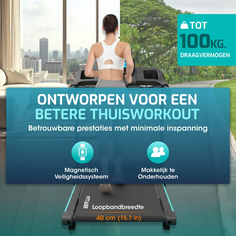 Loopband - 12km/u met 4 Incline Levels