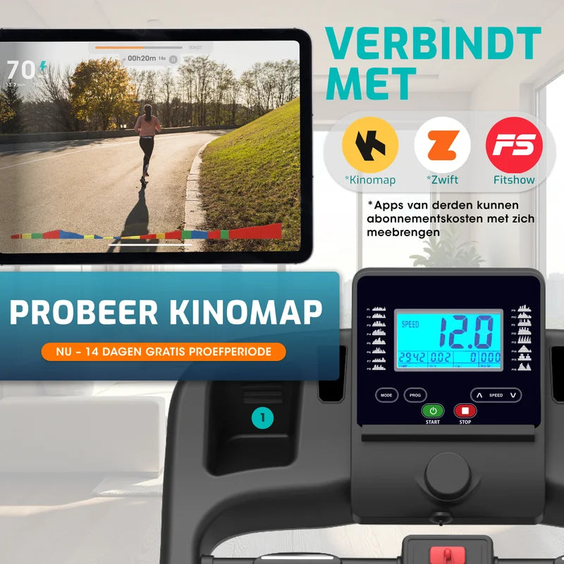 Loopband - 12km/u met 4 Incline Levels